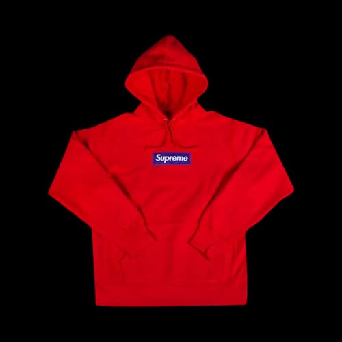 Supreme Box Logo Hooded Sweatshirt 'Red'