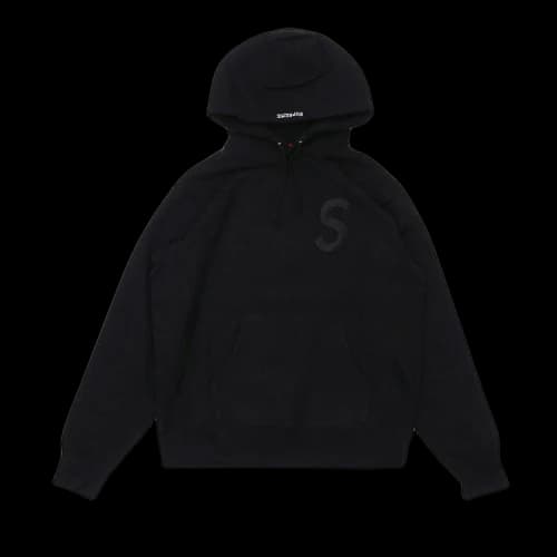 Supreme Tonal S Logo Hoodie 'Black'