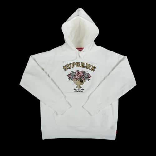 Supreme Centerpiece Hooded Sweatshirt 'White'