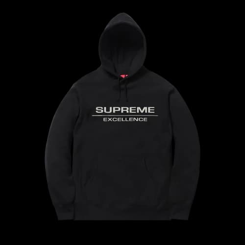 Supreme Reflective Excellence Hooded Sweatshirt 'Black'