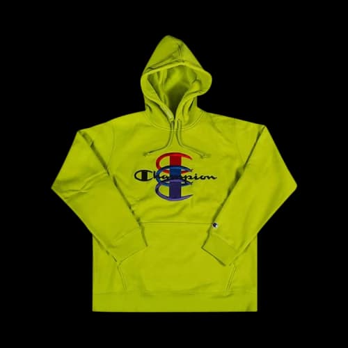 Supreme x Champion Stacked C Hooded Sweatshirt 'Green'
