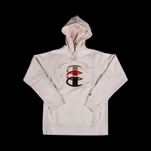 Supreme x Champion Stacked C Hooded Sweatshirt 'Pink'