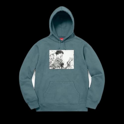 Supreme Akira Arm Hooded Sweatshirt 'Slate'