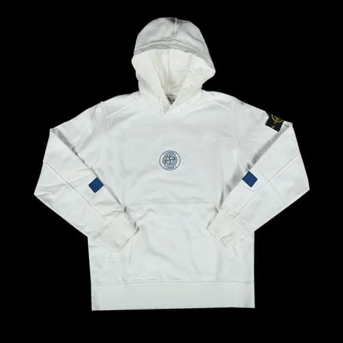 Supreme x Stone Island Hooded Sweatshirt 'White'