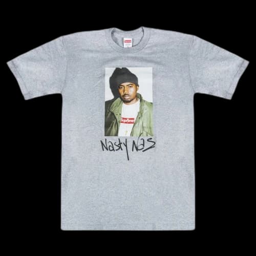 Supreme Nas T-Shirt 'Grey'
