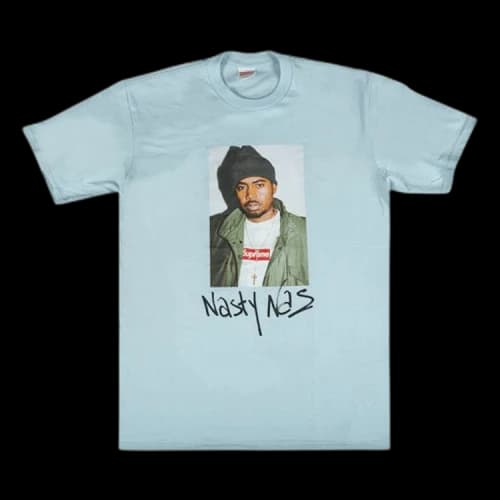Supreme Nas Tee 'Light Blue'