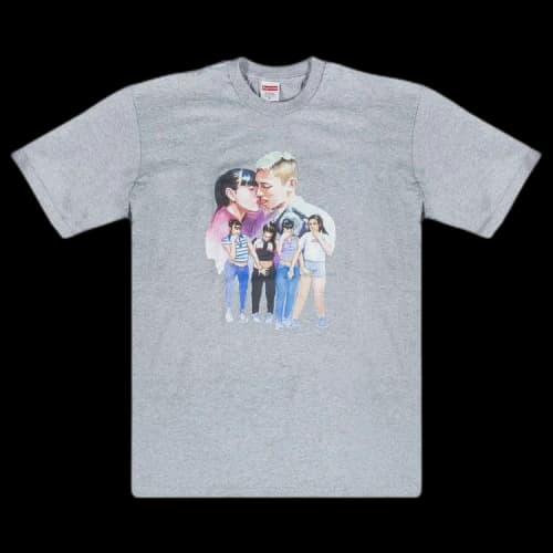 Supreme Kiss T-Shirt 'Grey'