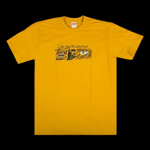 Supreme Dog Shit Tee 'Mustard'