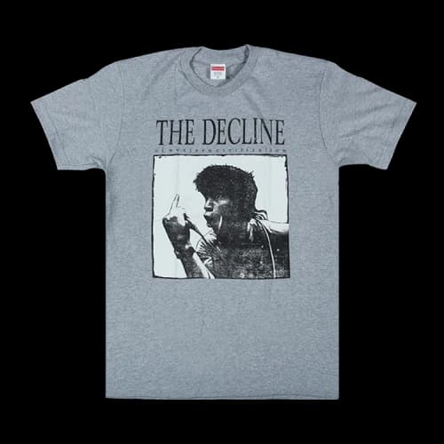 Supreme Decline Of Western Civilizations Tee 'Heather Grey'