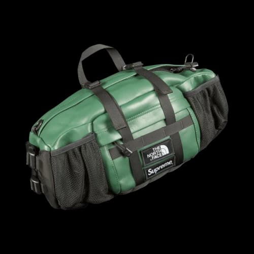 Supreme x The North Face Leather Mountain Waist Bag 'Green'
