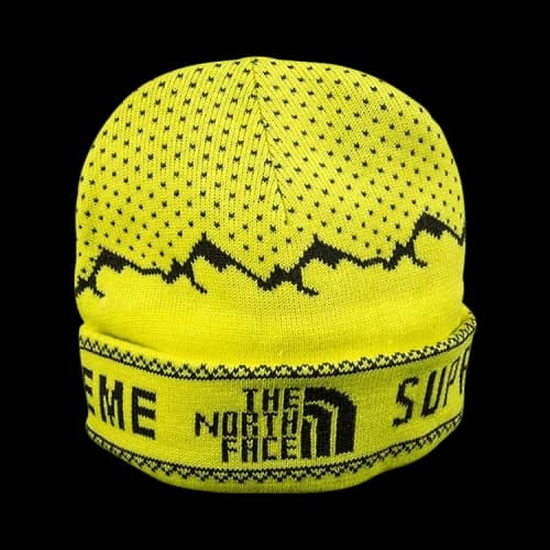 Supreme x The North Face Fold Beanie 'Sulfur'
