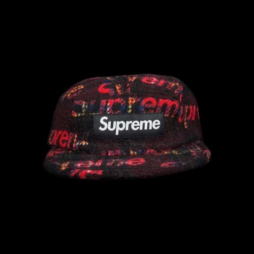 Supreme Harris Tweed Camp Cap 'Black'