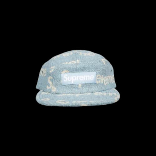 Supreme Harris Tweed Camp Cap 'Blue'