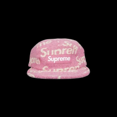 Supreme Harris Tweed Camp Cap 'Pink'