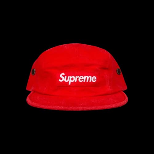 Supreme Napped Canvas Camp Cap 'Red'