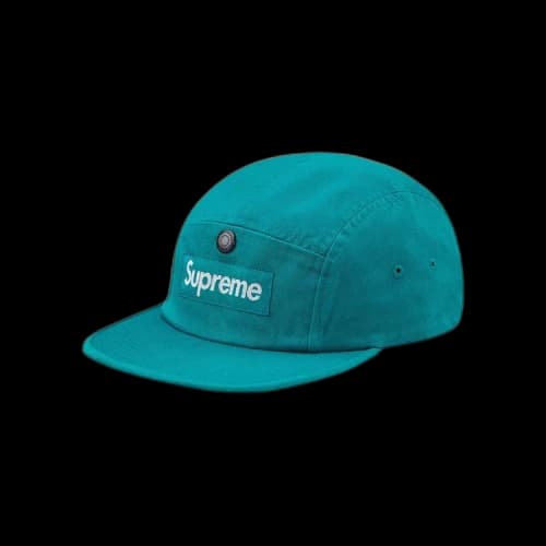 Supreme Snap Button Pocket Camp Cap 'Teal'