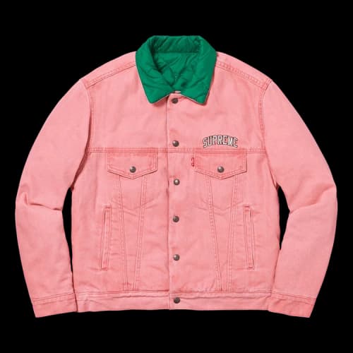 Supreme x Levi's Quilted Reversible Trucker 'Pink'