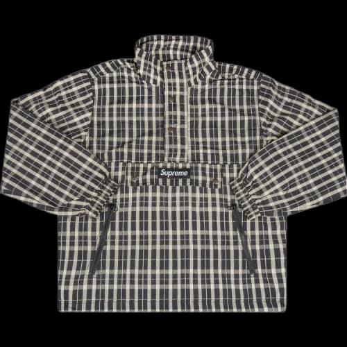 Supreme Nylon Plaid Pullover 'Tan'