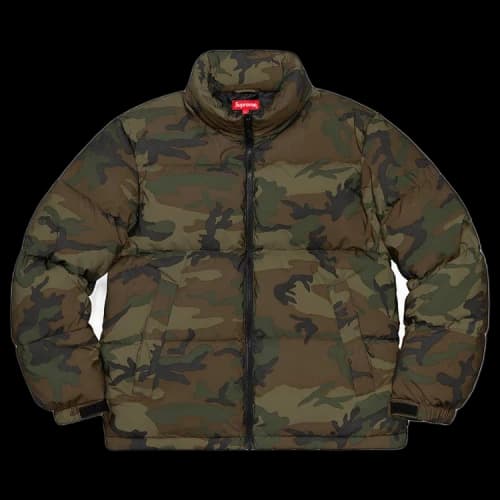 Supreme Reflective Camo Down Jacket 'Woodland Camo'
