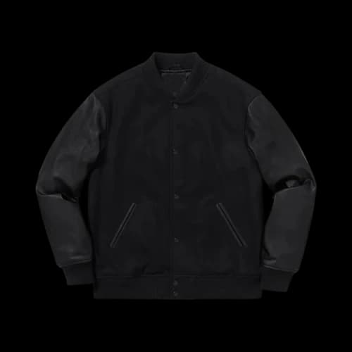 Supreme Motion Logo Varsity Jacket 'Black'
