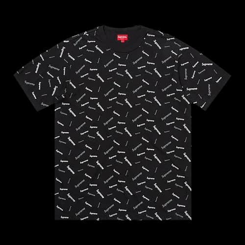 Supreme Scatter Ringer Tee 'Black'