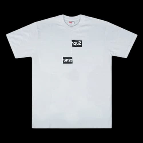 Supreme x Comme des Garçons Shirt Split Box Logo T-Shirt 'White'