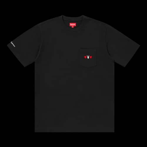 Supreme x Playboy Pocket Short-Sleeve Tee 'Black'