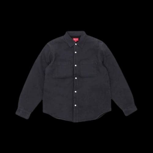 Supreme Sherpa Lined Denim Shirt 'Black'