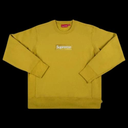 Supreme Box Logo Crewneck 'Mustard'