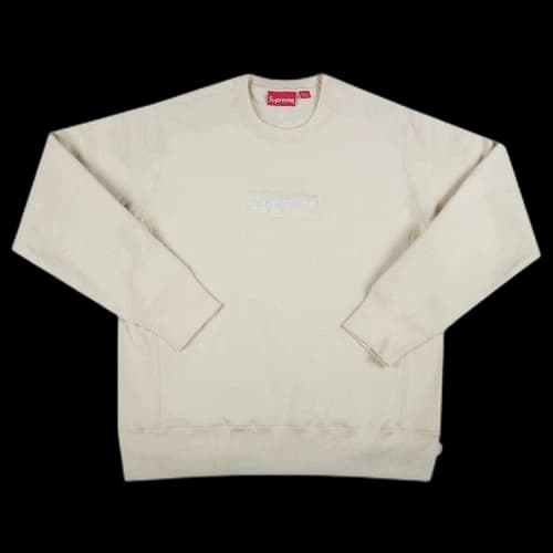 Supreme Box Logo Crewneck 'Natural'