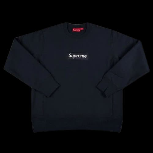 Supreme Box Logo Crewneck 'Navy'