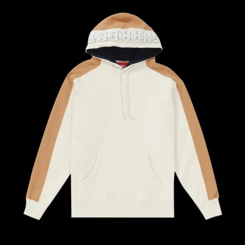 Supreme Paneled Hooded Sweatshirt 'Natural'
