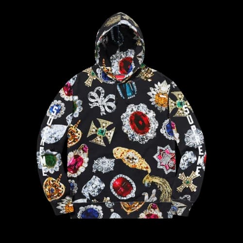 Supreme Jewels Hooded Sweatshirt 'Black'