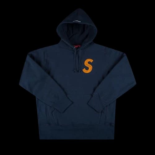 Supreme S Logo Hooded Sweatshirt 'Navy'