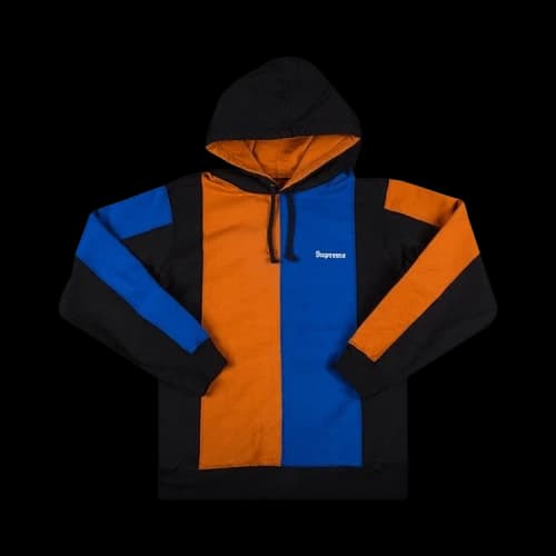 Supreme Tricolor Hooded Sweatshirt 'Black'