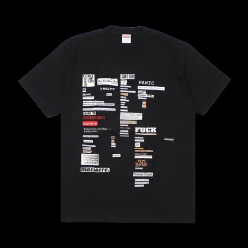 Supreme Cutouts Tee 'Black'
