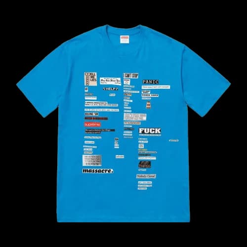Supreme Cutouts Tee 'Bright Blue'
