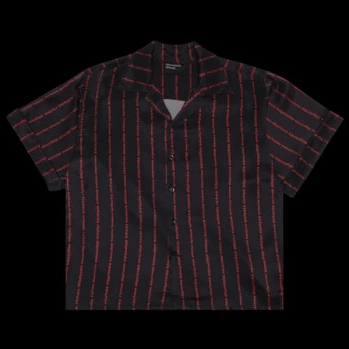 Enfants Riches Déprimés Logo Stripe Chemise Short-Sleeve Shirt 'Purple/Red'