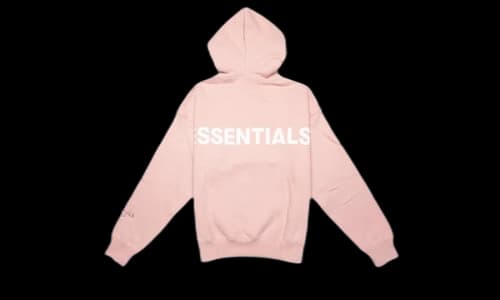 Fear of God Essentials Pink 3M Logo Pullover Hoodie Blush