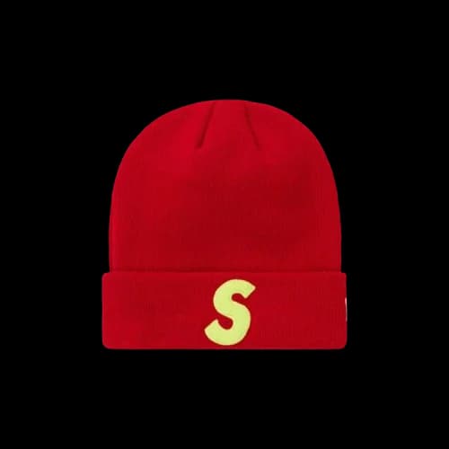Supreme x New Era Logo Beanie 'Red'