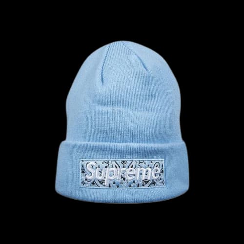 Supreme x New Era Box Logo Beanie 'Light Blue'