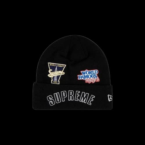 Supreme x New Era x Championship Beanie 'Black'