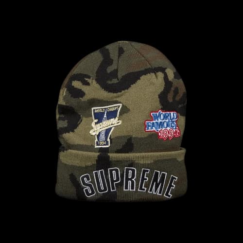 Supreme x New Era x Championship Beanie 'Camo'