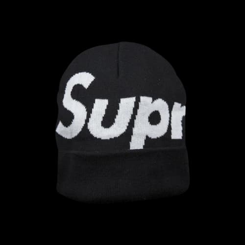 Supreme Big Logo Beanie 'Black'