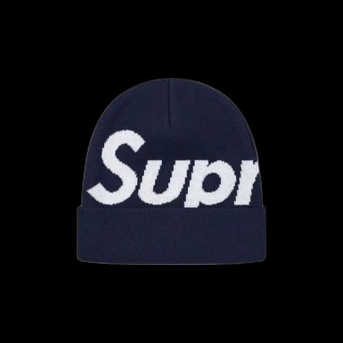 Supreme Big Logo Beanie 'Navy'