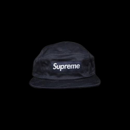 Supreme Jacquard Logos Twill Camp Cap 'Navy'