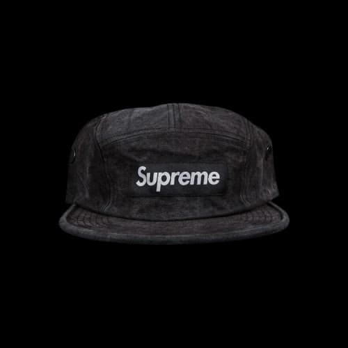 Supreme Washed Canvas Camp Cap 'Black'
