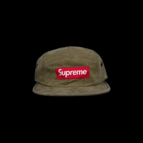 Supreme Washed Canvas Camp Cap 'Olive'