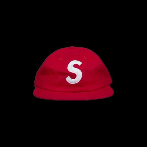 Supreme Wool S Logo 6 Panel 'Red'