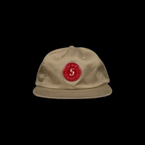 Supreme Chino Twill Gel S Logo 6 Panel 'Tan'